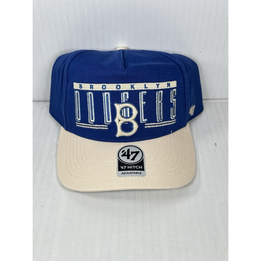 ‘47 Hitch Brooklyn Dodgers Double Header Baseline Snapback Cooperstown Hat Cap
